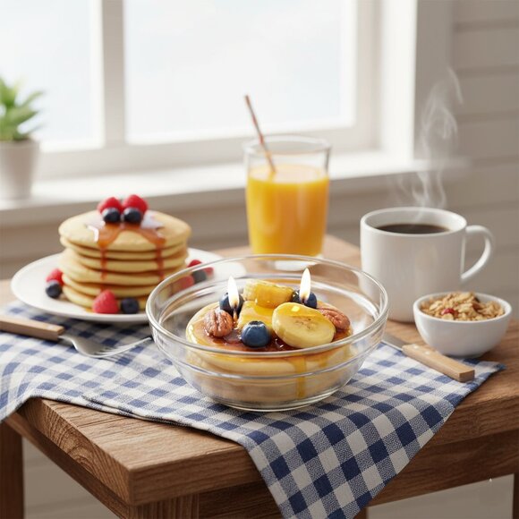 Cafe Delights Banana Nut Pancakes Scented Soy Wax Candle - Picture 5 of 8